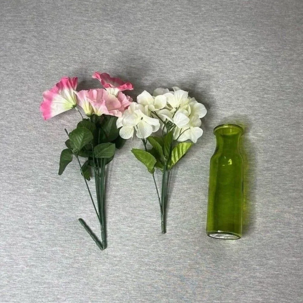 Target Faux Floral Arangement with Vase 3 PCS. Set